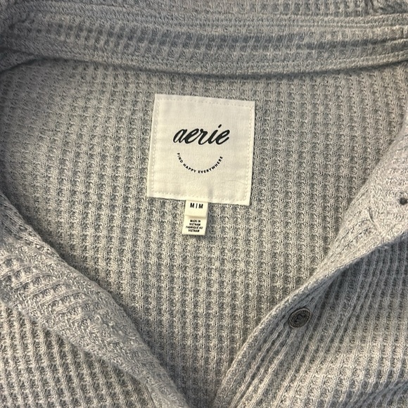 Aerie LumberJane Waffle Top medium heather grey - Picture 7 of 13